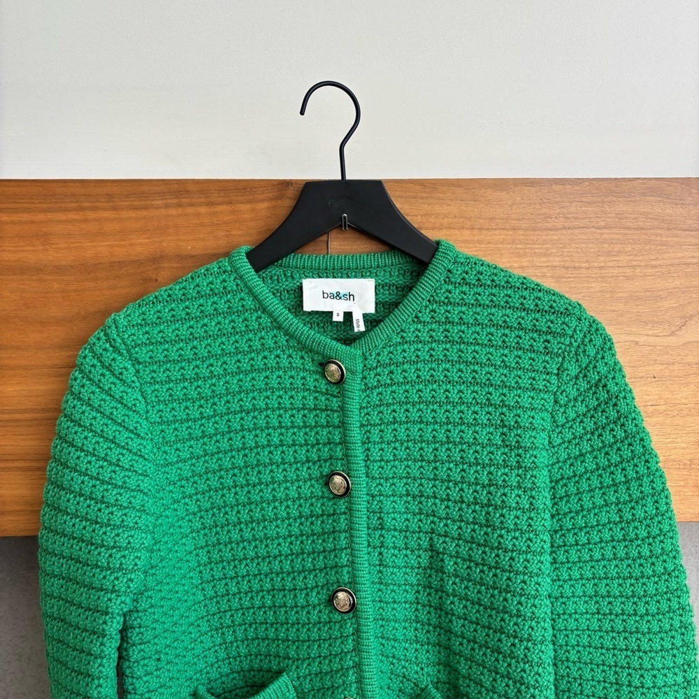 NWOT Ba&sh GASPARD Decorative Knit Long-Sleeve Cardigan, Size S - Picture 11 of 16